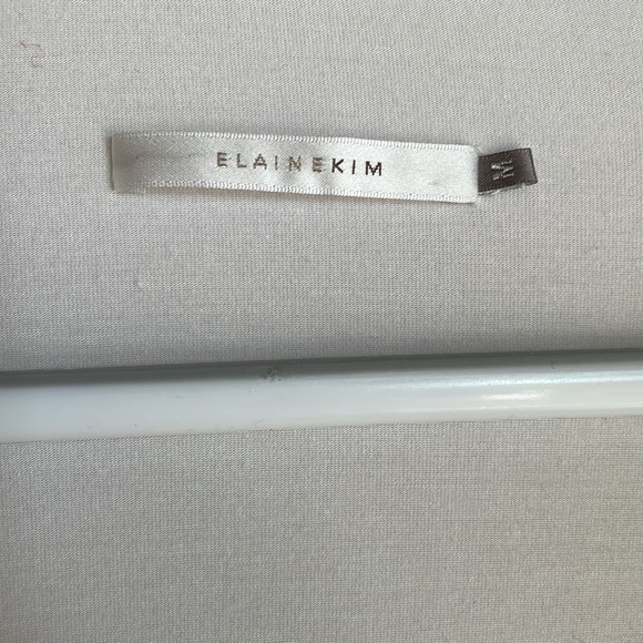 ELAINE KIM Rainsi Jersey Jacket in White. Sz: M - Picture 2 of 9